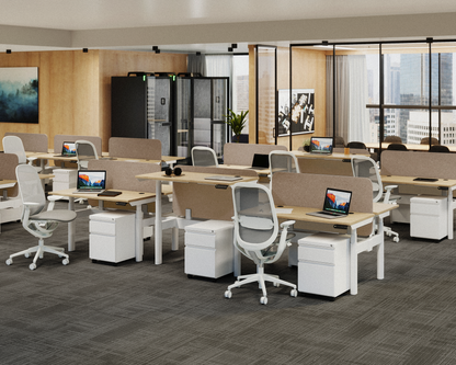 Sol Adjustable-Height Desks for 6