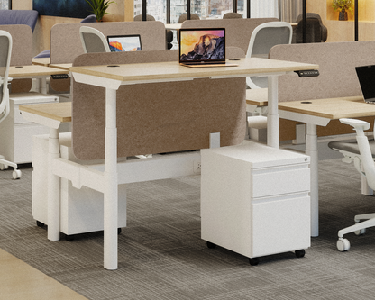 Sol Adjustable-Height Desks for 4