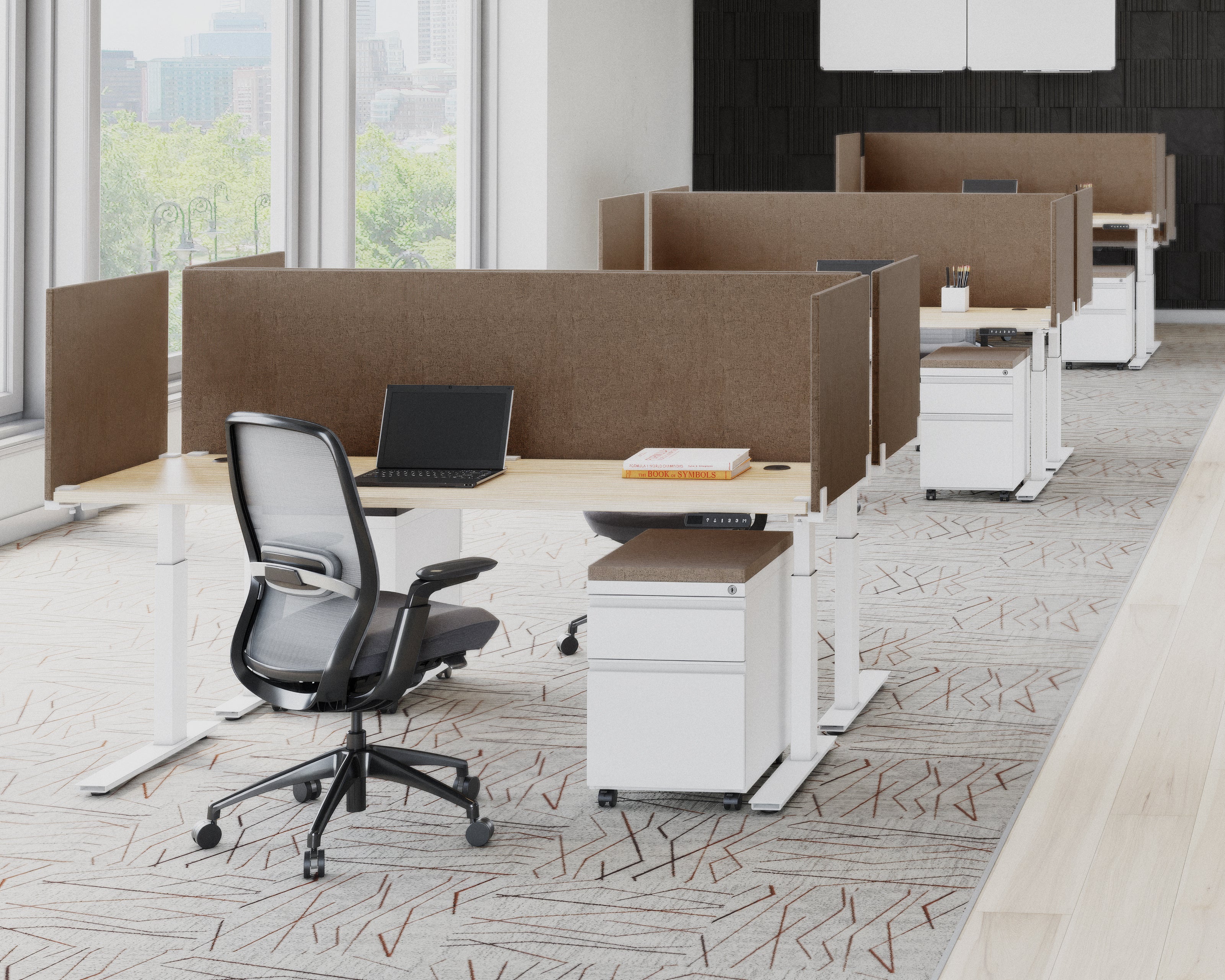 Summit Essential Adjustable-Height Desk