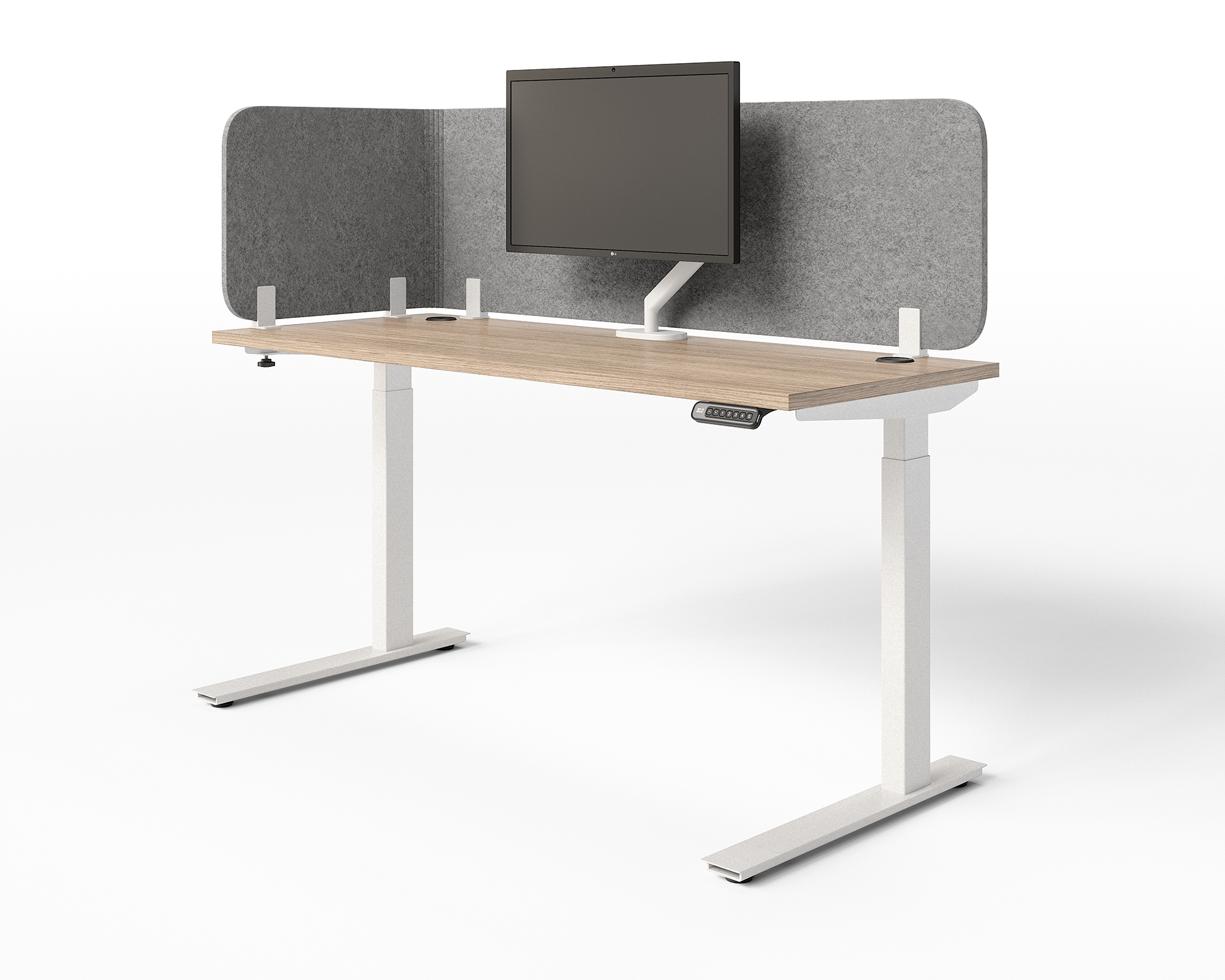 Acoustic L-Shaped Privacy Panel