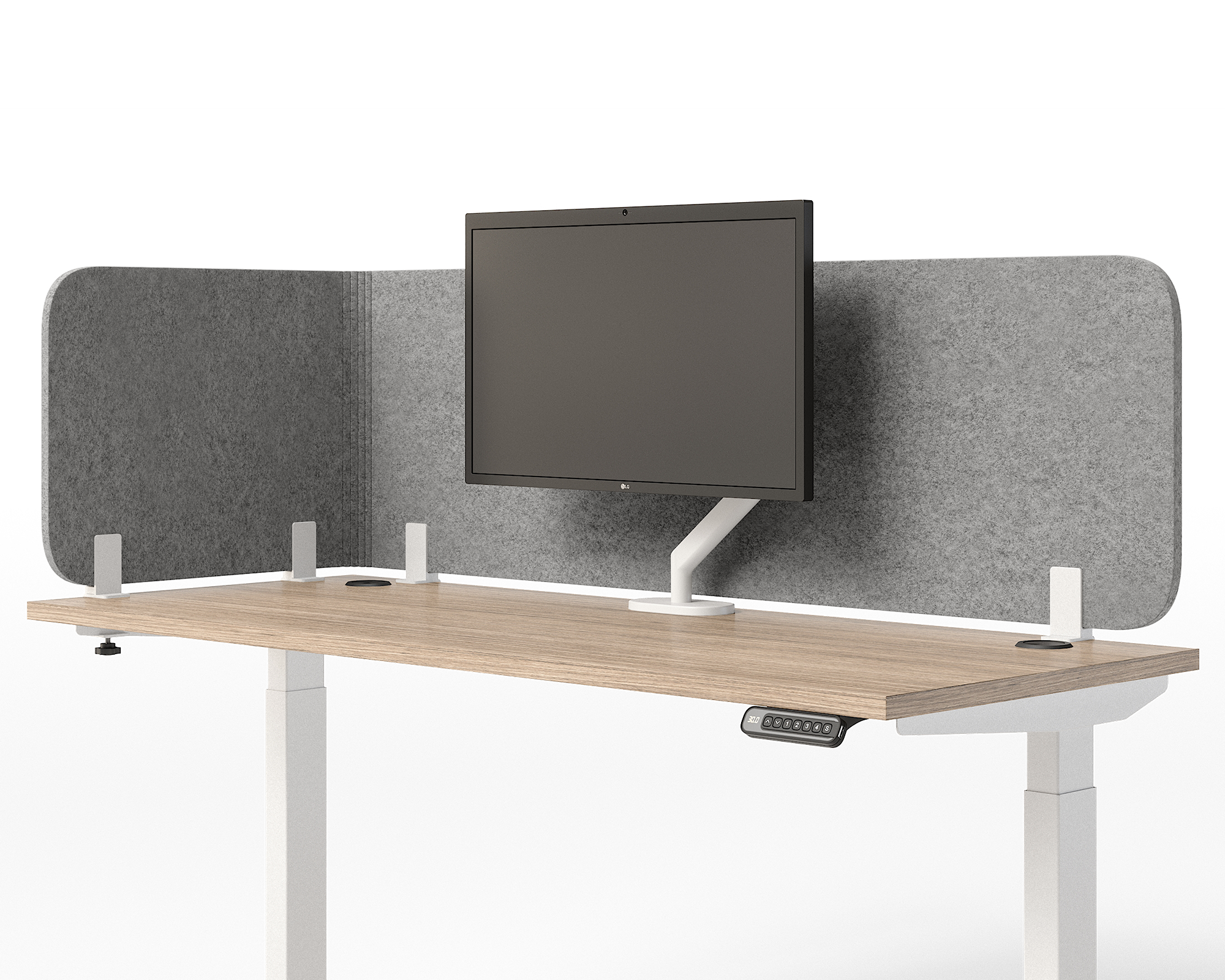 Acoustic L-Shaped Privacy Panel
