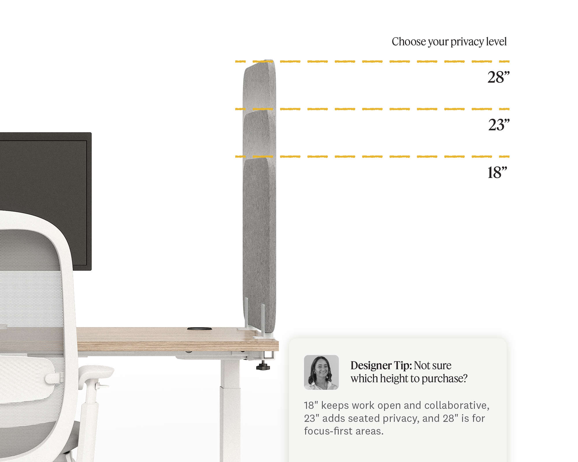 Acoustic Side Privacy Panel