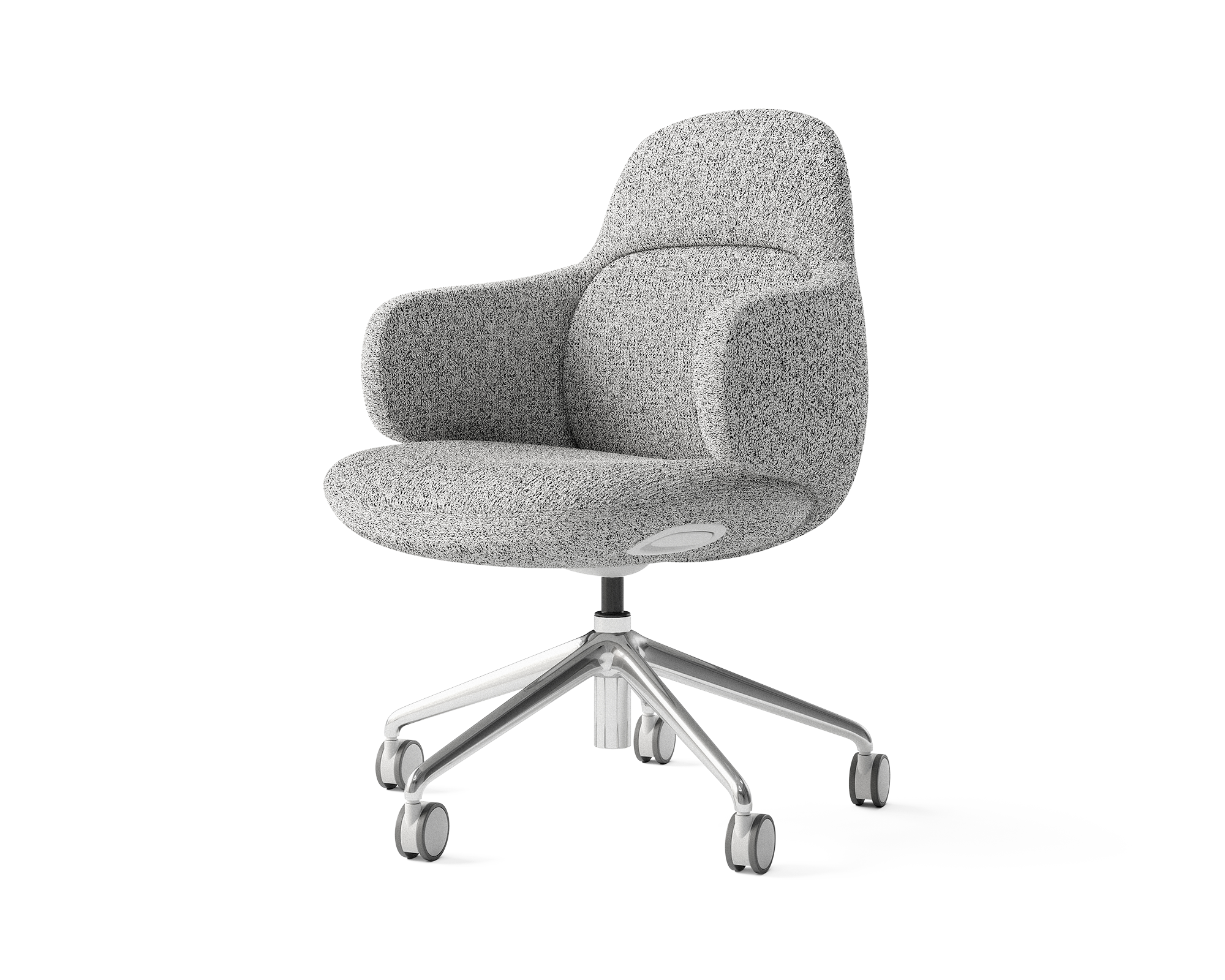 Clover Office Chair with Chrome Base