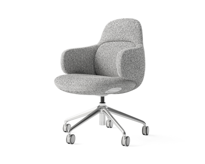 Clover Office Chair with Chrome Base