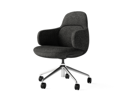 Clover Office Chair with Chrome Base