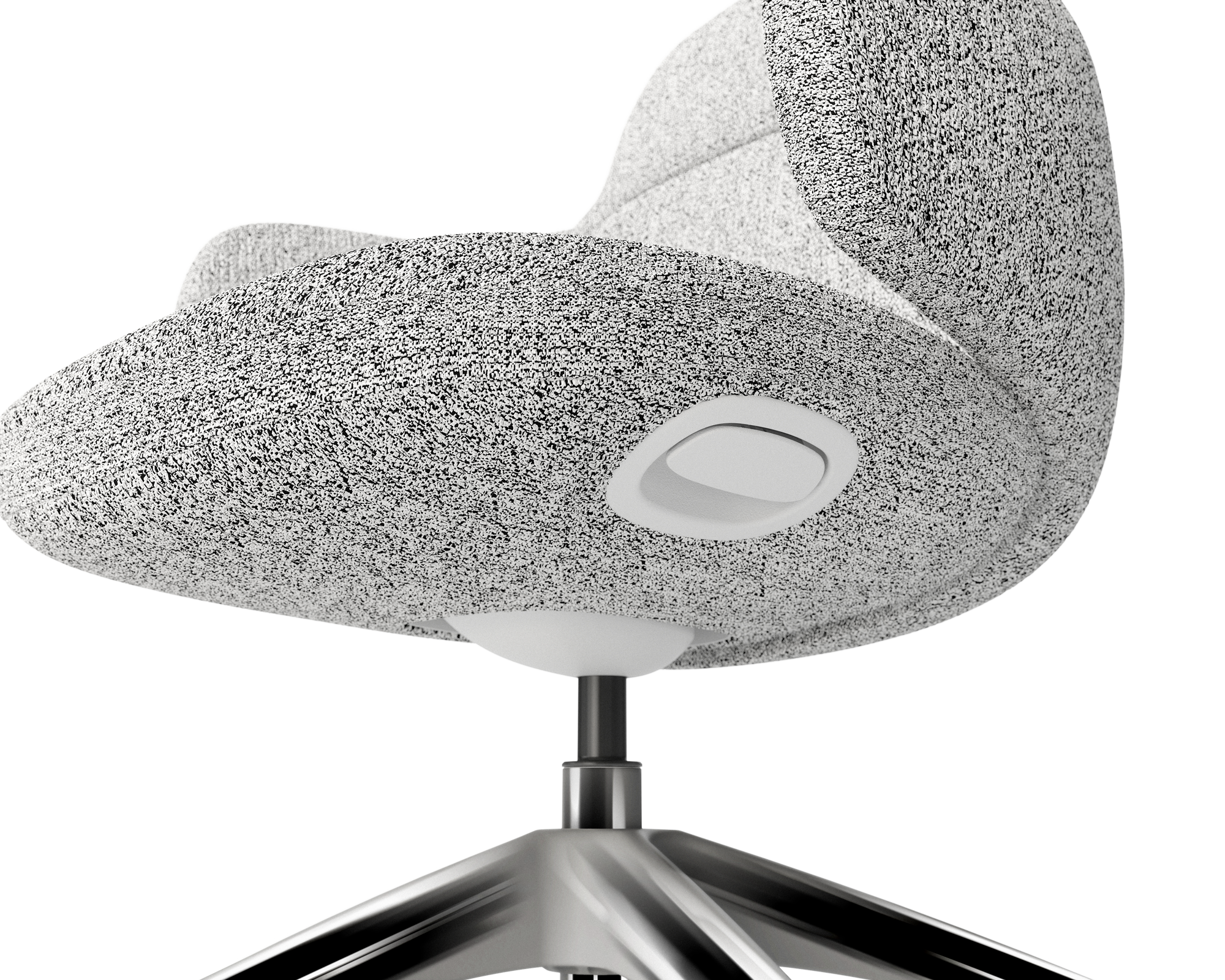 Clover Office Chair with Chrome Base