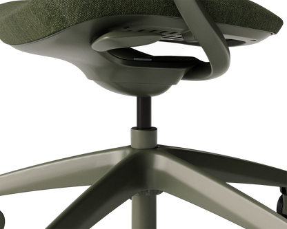 Covey Office Chair with Color Frame handle detail