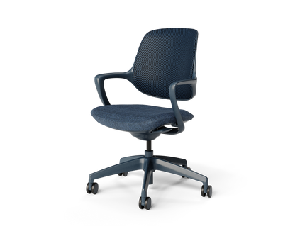Covey Office Chair with Color Frame in Dusk