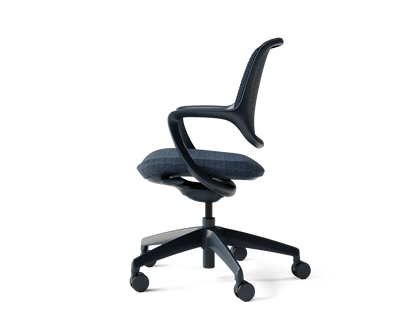 Covey Office Chair with Color Frame in Dusk (view 2)