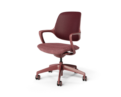 Covey Office Chair with Color Frame in Plum