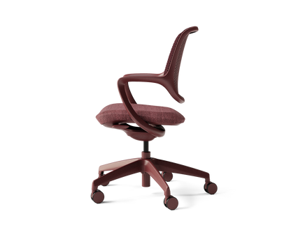 Covey Office Chair with Color Frame in Plum (view 2)