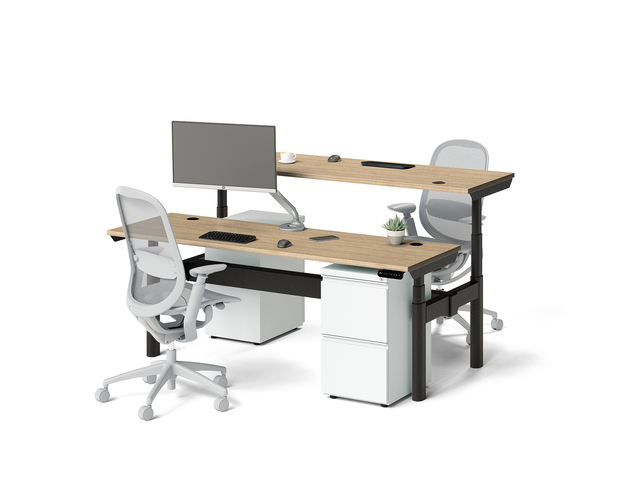 Sol Adjustable-Height Desks for 2