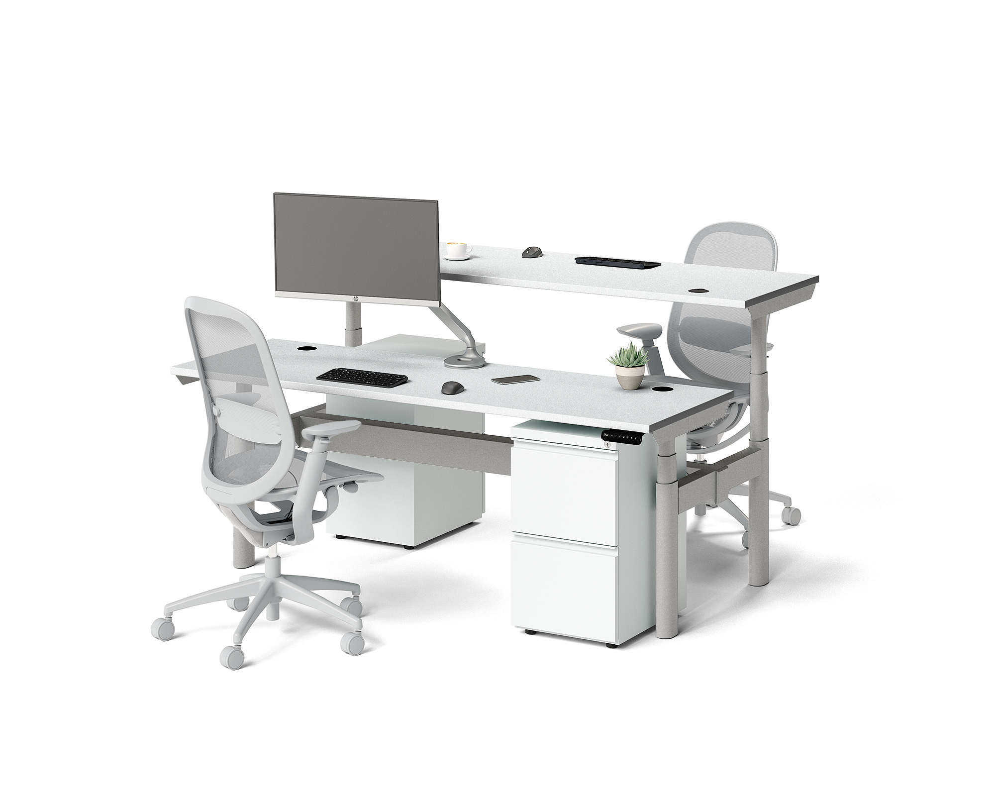 Sol Adjustable-Height Desks for 2