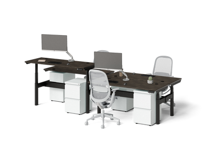Sol Adjustable-Height Desks for 4