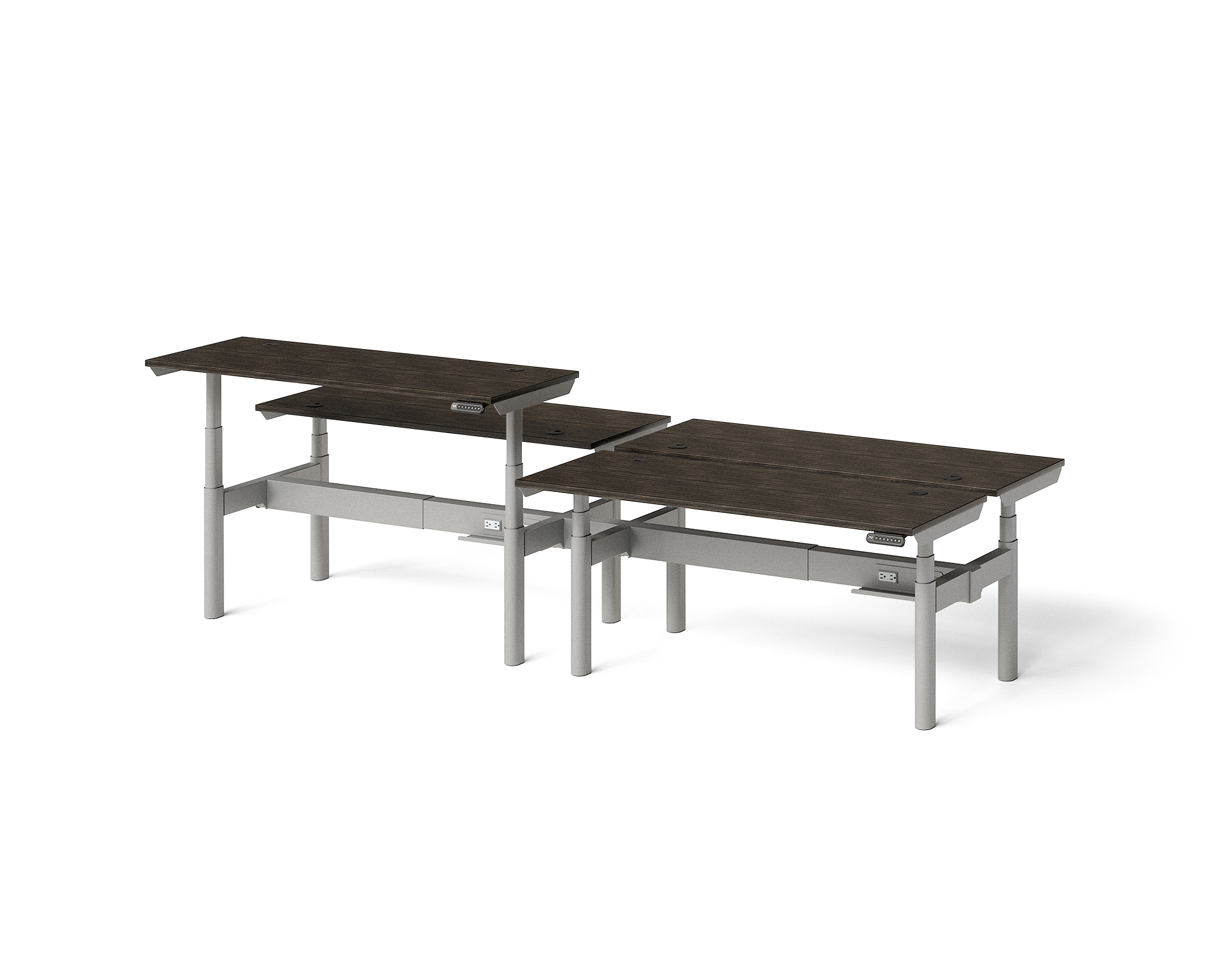 Sol Adjustable-Height Desks for 4