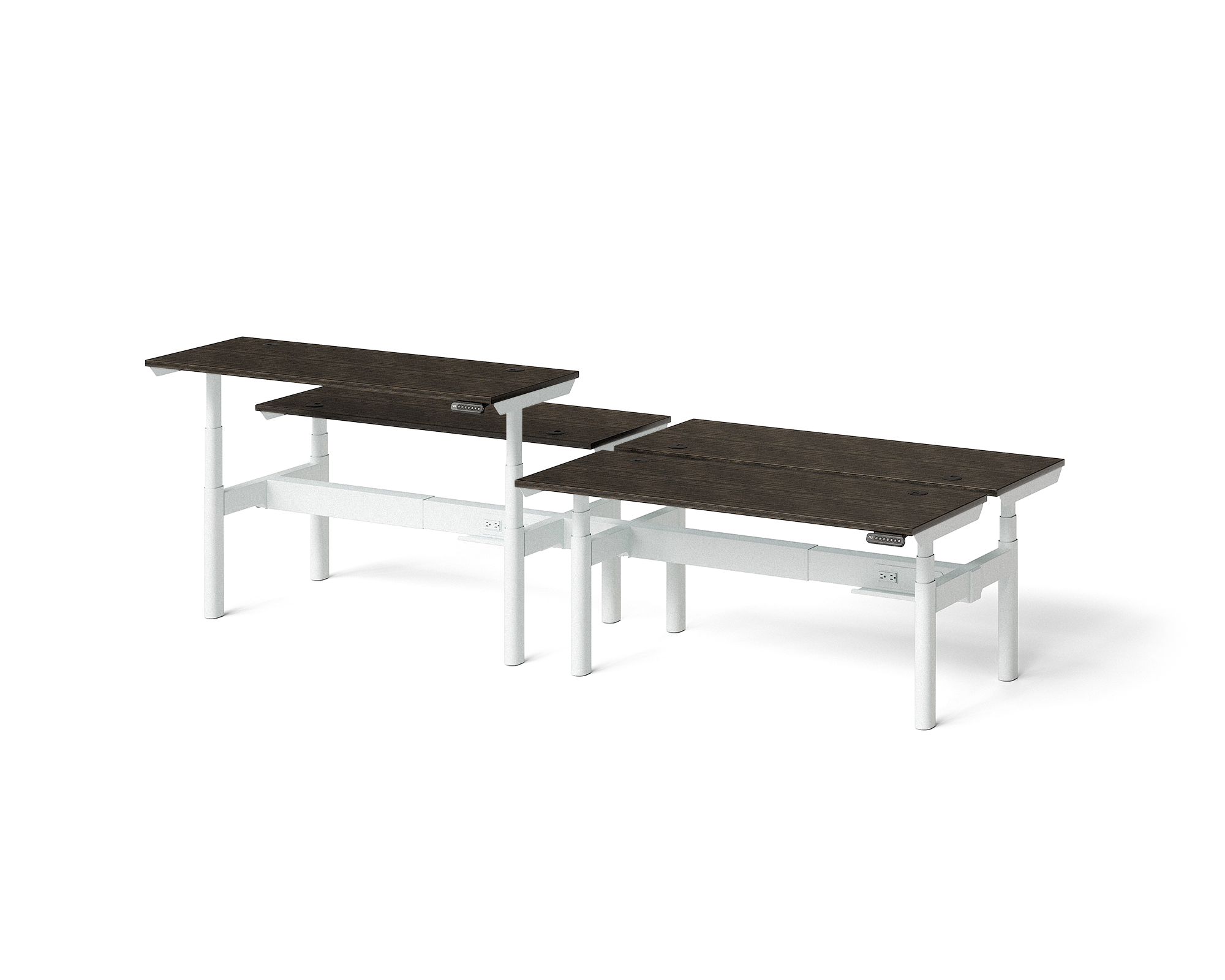 Sol Adjustable-Height Desks for 4