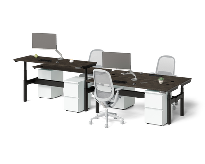 Sol Adjustable-Height Desks for 4