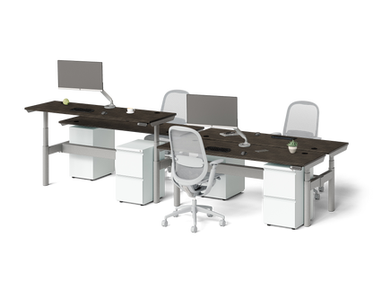 Sol Adjustable-Height Desks for 4