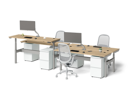 Sol Adjustable-Height Desks for 4