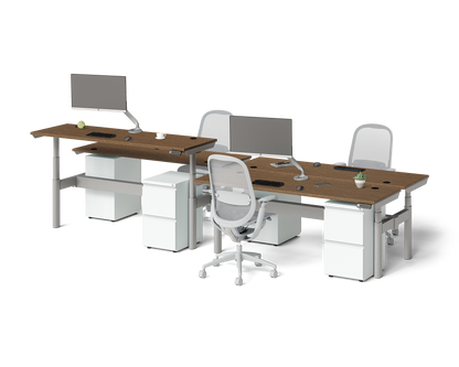 Sol Adjustable-Height Desks for 4