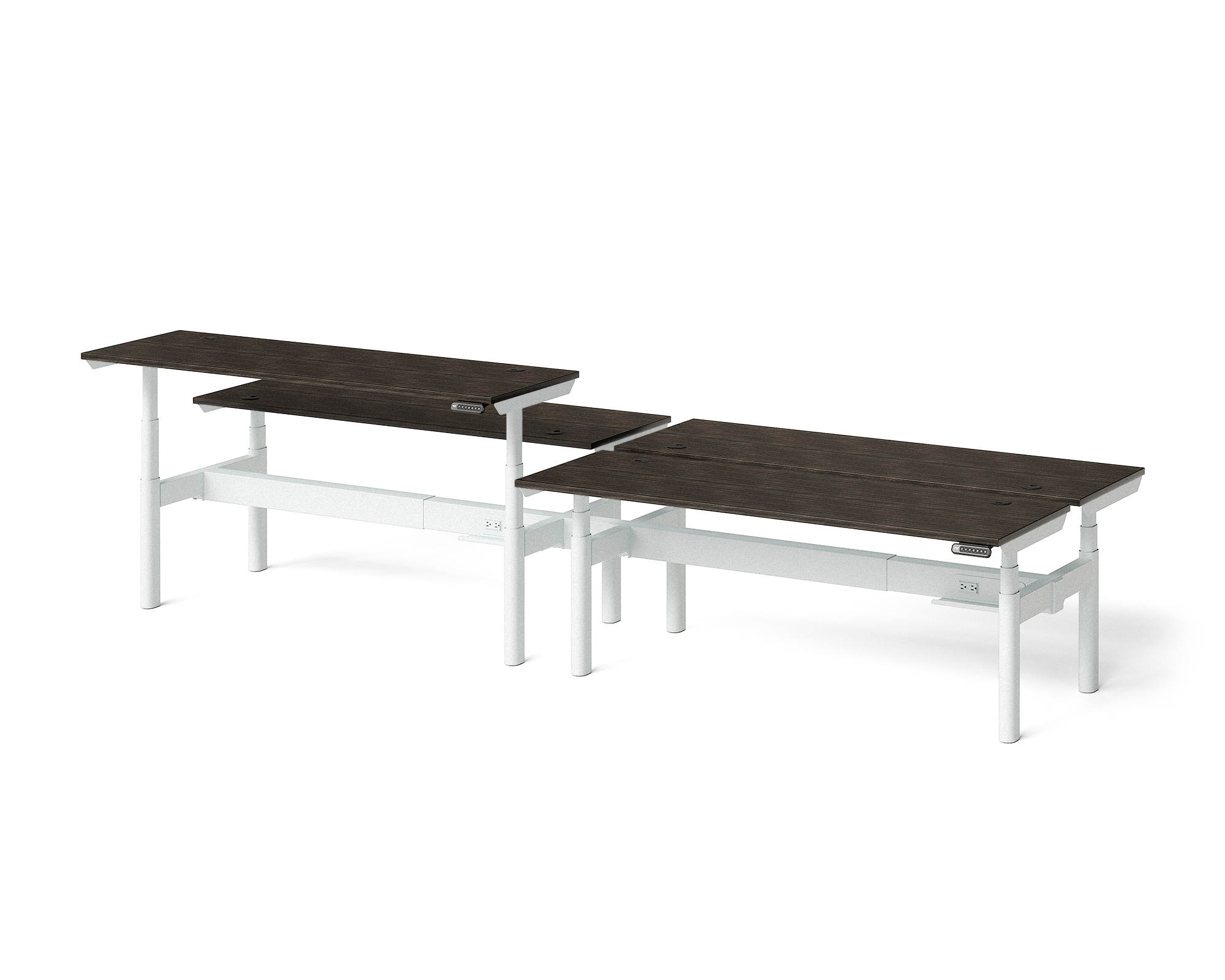 Sol Adjustable-Height Desks for 4