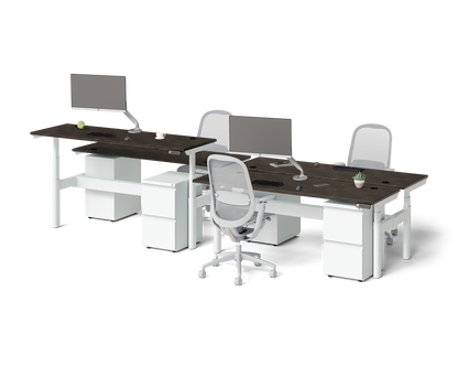 Sol Adjustable-Height Desks for 4