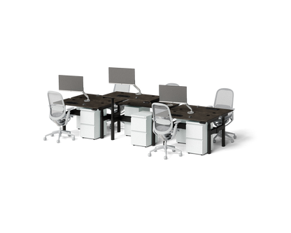 Sol Adjustable-Height Desks for 6