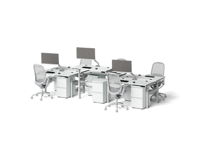 Sol Adjustable-Height Desks for 6