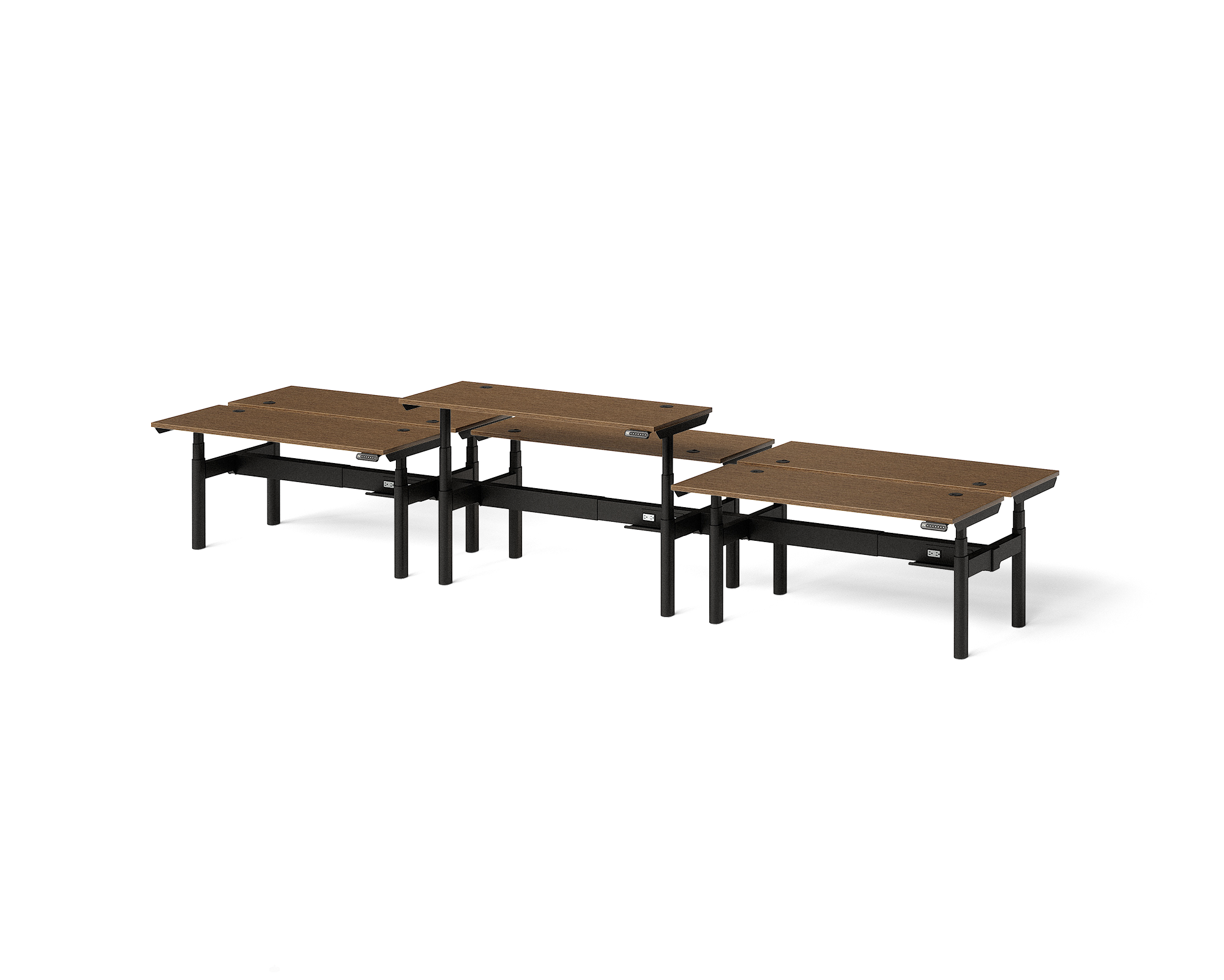 Sol Adjustable-Height Desks for 6