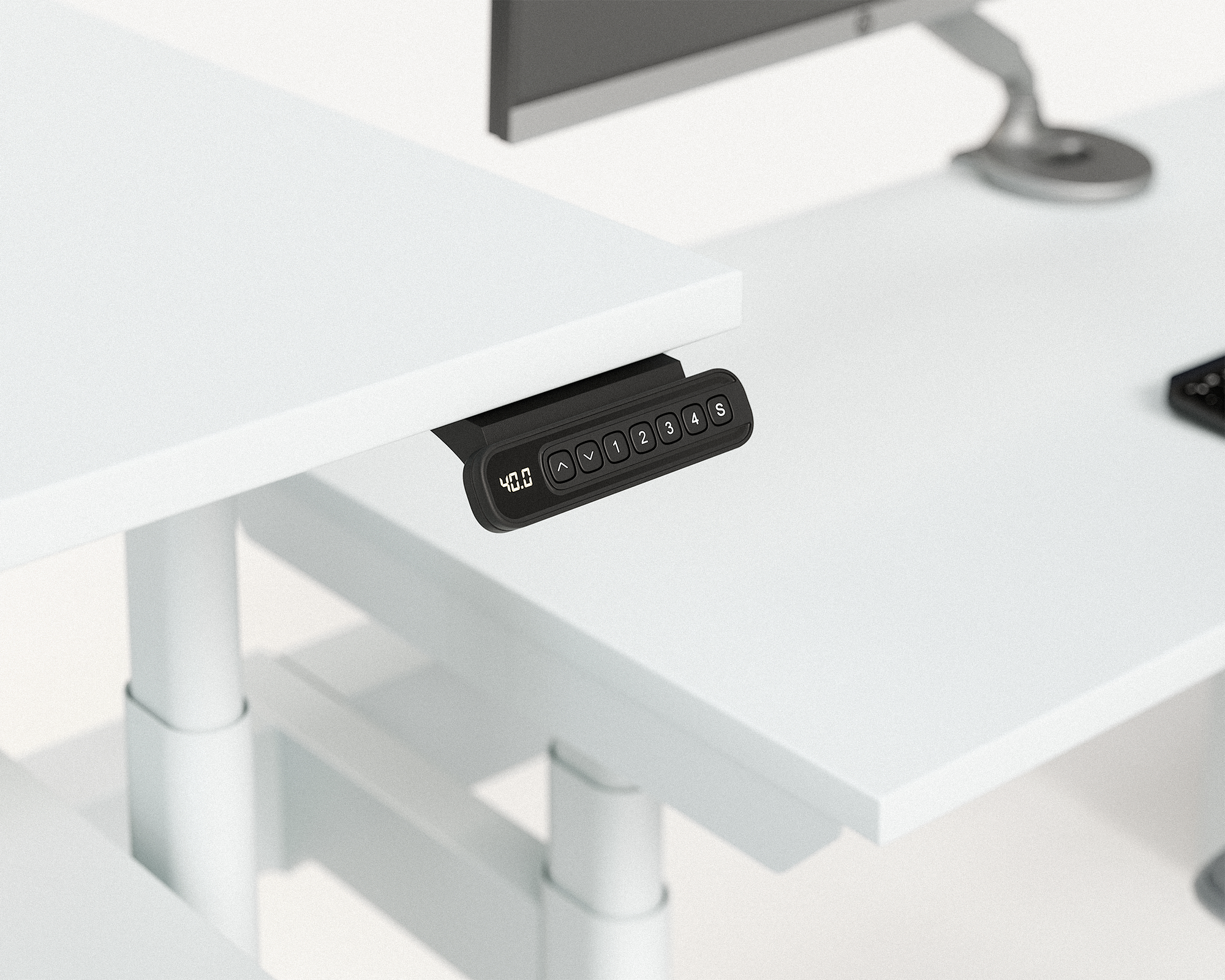 Sol L-Shaped Adjustable-Height Desks for 2