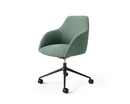 Wren Meeting Chair in Thyme with casters