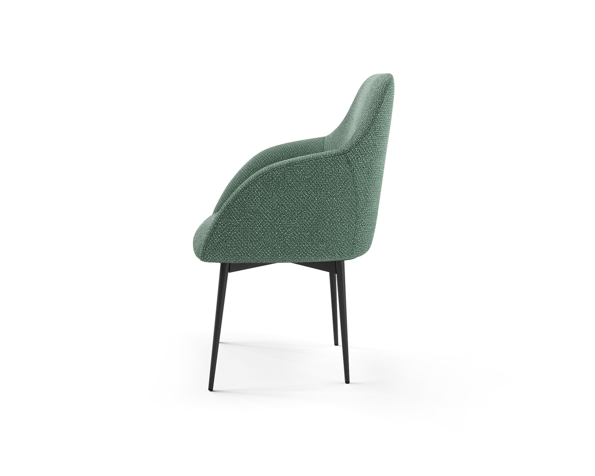 Wren Side Chair in Thyme (side view)