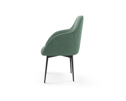 Wren Side Chair in Thyme (side view)