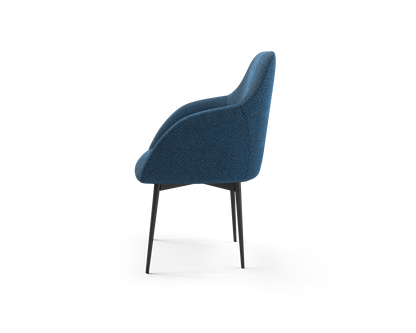 Wren Side Chair in Tide (side view)