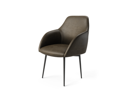Wren Side Chair in Walnut Vinyl