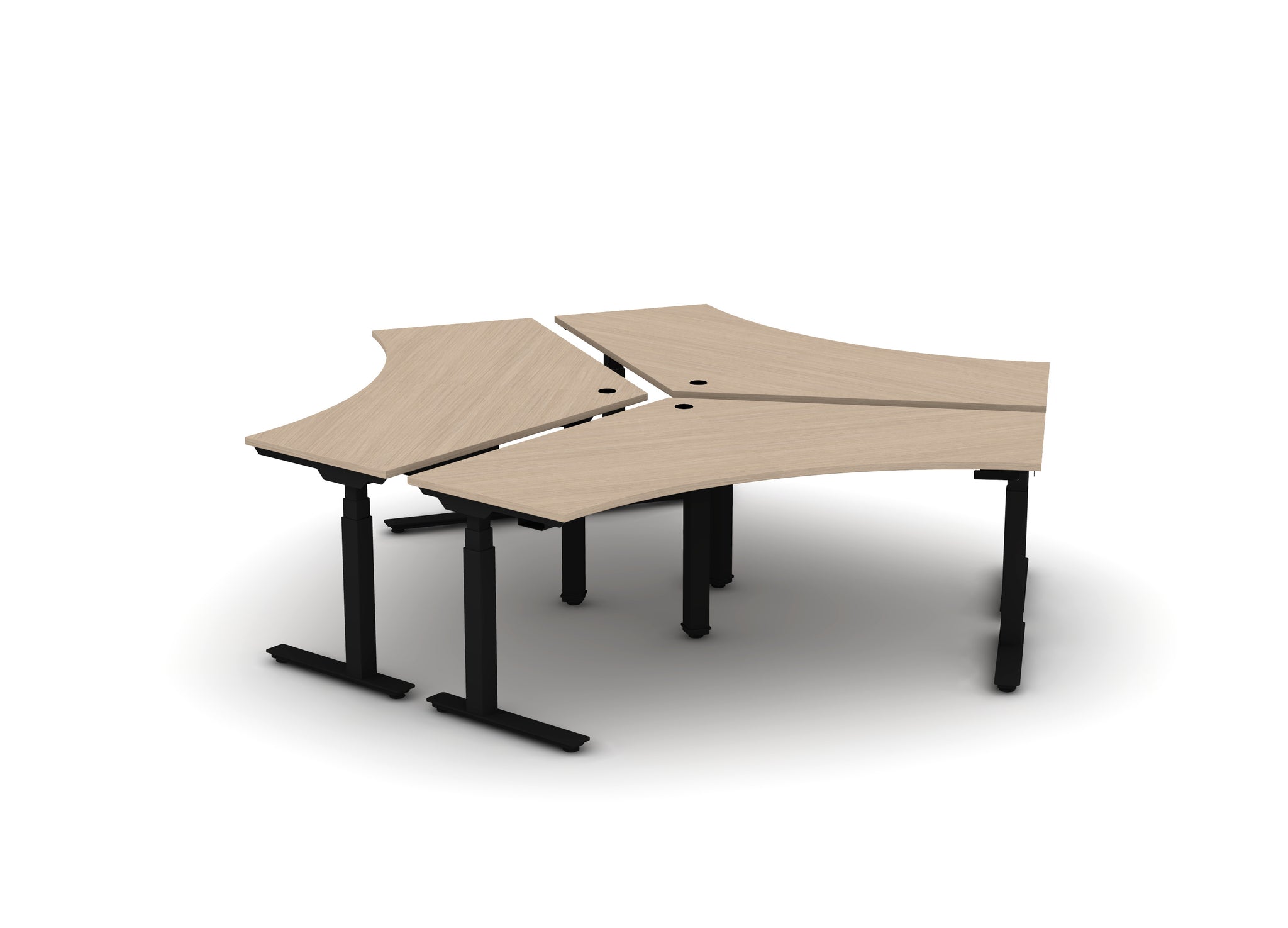 120 Think Desk (sit to stand) - Pod of 3