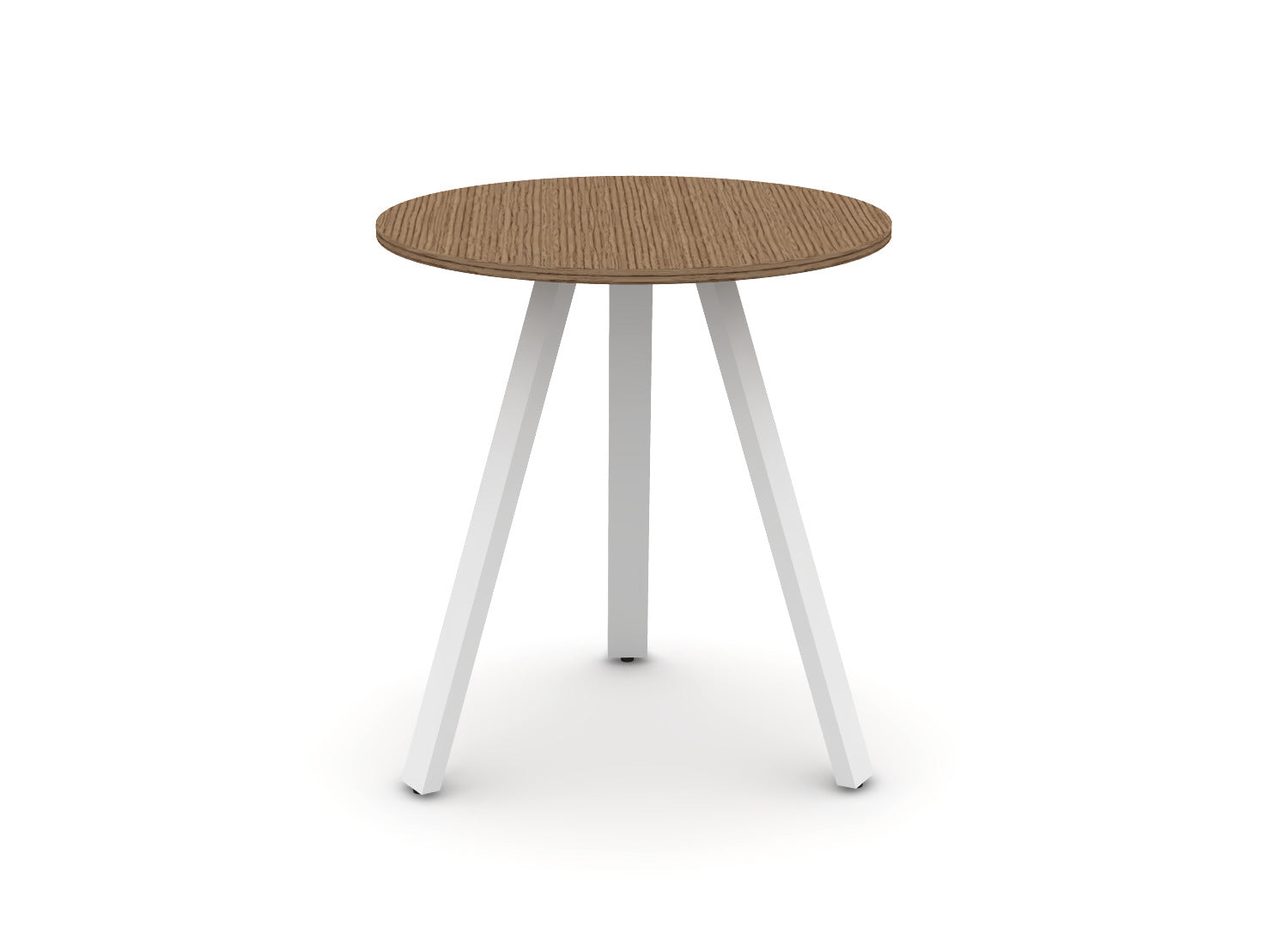 Round Angled-Leg Table – Standing Height