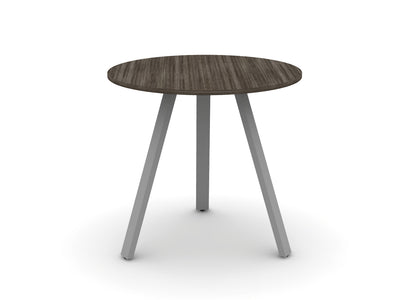 Round Angled-Leg Table – Standing Height