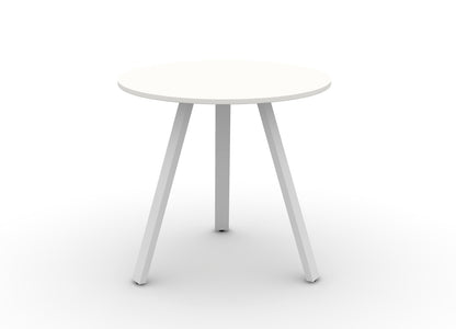 Round Angled-Leg Table – Standing Height