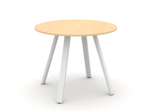 Round Angled-Leg Table – Standing Height