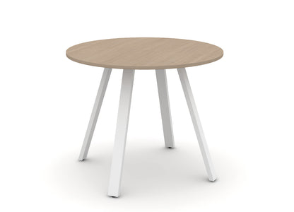 Round Angled-Leg Table – Standing Height