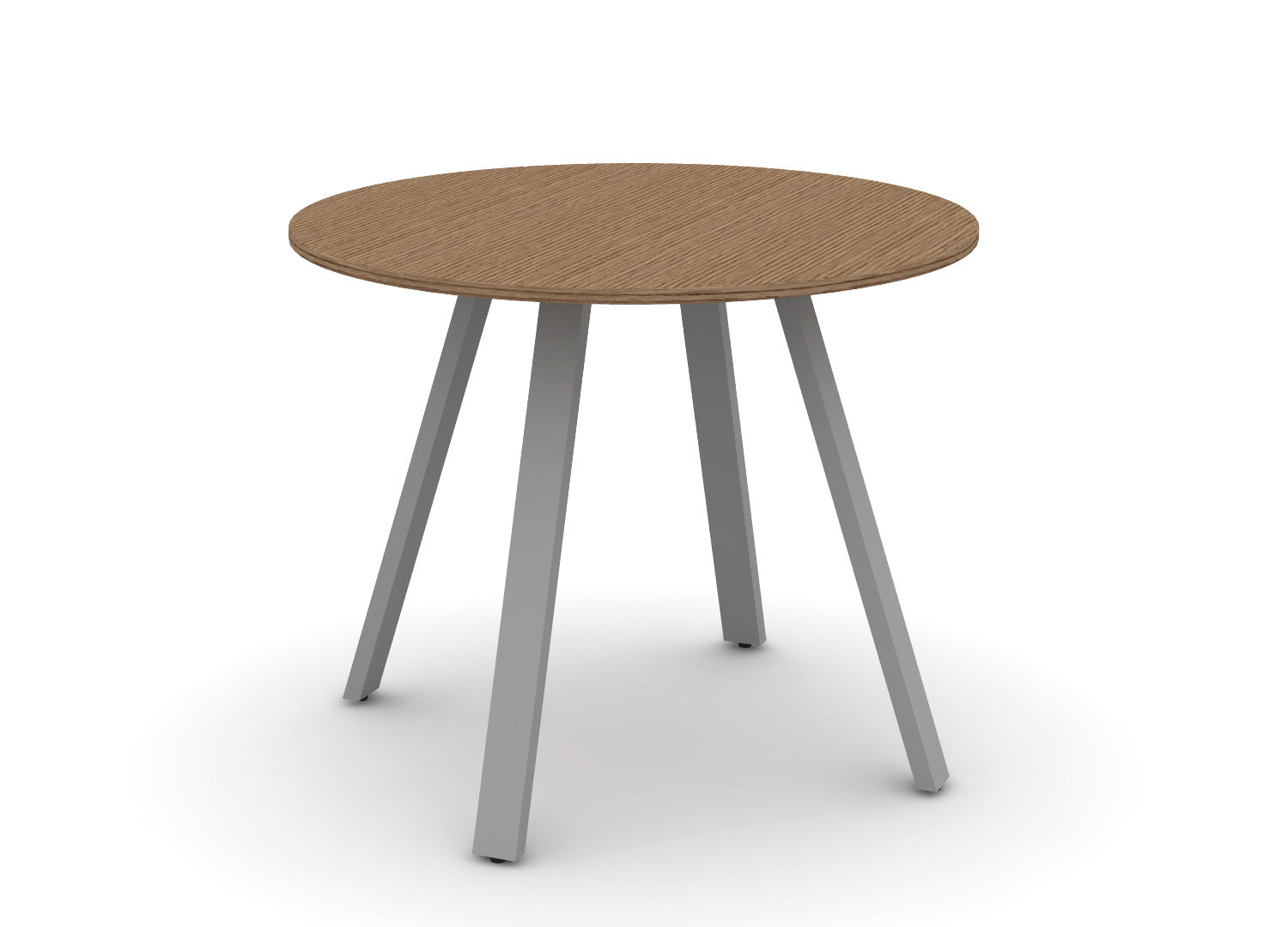 Round Angled-Leg Table – Standing Height