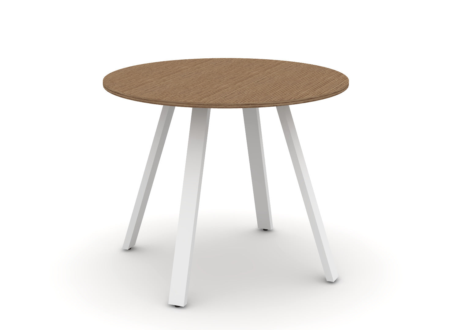 Round Angled-Leg Table – Standing Height