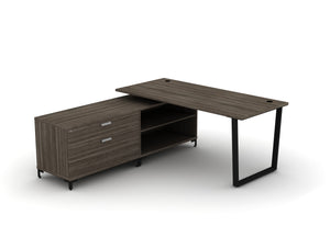 Acuity Desk L-Shape – with Storage