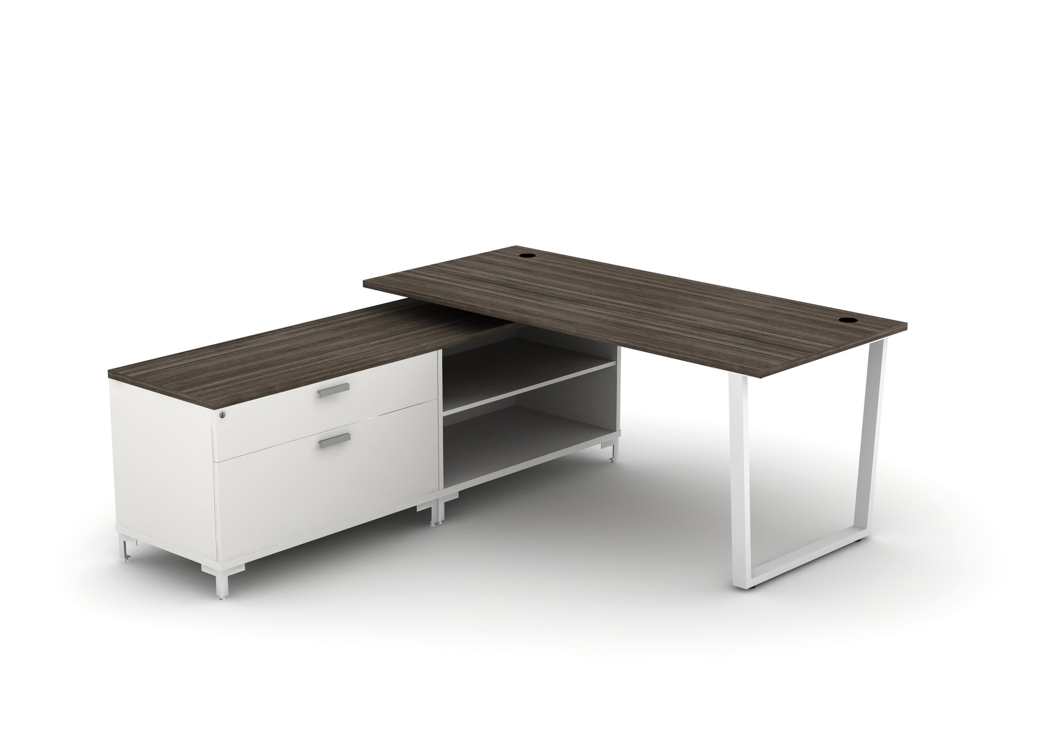 Acuity Desk L-Shape – with Storage