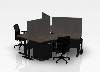 120 Think Pod Desk Bundle (sit to stand) - Pod of 3
