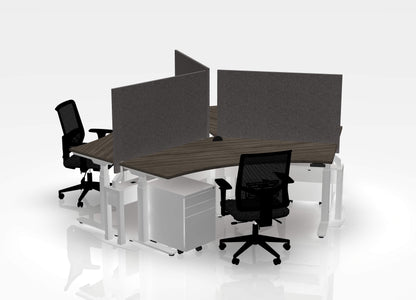 120 Think Pod Desk Bundle (sit to stand) - Pod of 3