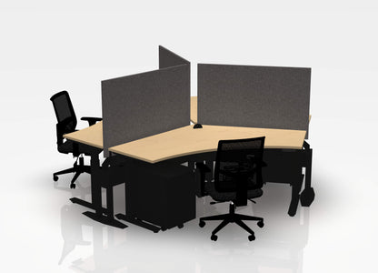 120 Think Pod Desk Bundle (sit to stand) - Pod of 3