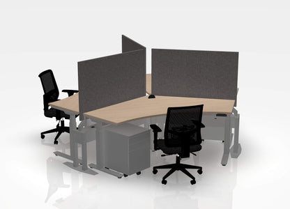 120 Think Pod Desk Bundle (sit to stand) - Pod of 3