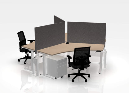 120 Think Pod Desk Bundle (sit to stand) - Pod of 3